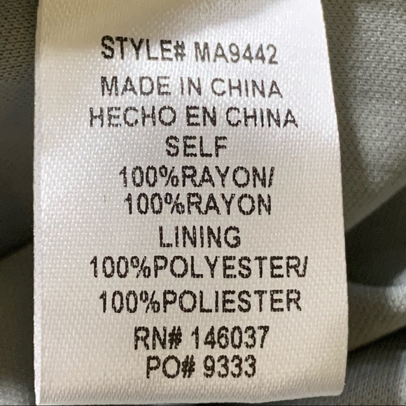 Miss Avenue Dress Hi-Low Gray Empire Waist Tie Back at Neck - Picture 7 of 13